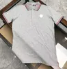 Diseñador Polos Camisas Hombres de lujo MOK Polos Casual para hombre Camiseta Serpiente Abeja Impresión de letras Bordado Moda High Street Man Tee M-3XL