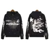 hellstar retro water washing as old mud printing sweater men's designer street hip -hop fashion couple hoodie S-XL yh7