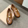 Elbise Ayakkabı Toe Toe Penny Loafers Deri Kadınlar Vintage Etkili Loafers Designer Luxurys En Kaliteli Platform Dipler Boyut 35-41