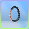 MG0490 8 mm Rhodonite Lava Stone Stacking Wrist Mala Armband Energy Protection Armband For Women Emotional Balance Jewelry258T4448388