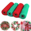 Decorative Flowers 4 Rolls Red & White Candy Cane Decor Mesh Roll Wreath Tree Stripes DIY Holiday Decoration Ribbon Weddings Flower Packing