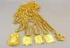 Correntes moda euro moeda casamento jóias presente ouro dragão pingente men039s cor de longa duração vietnamita areia colar6536444