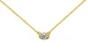 Sal 14K Gold Round Brilliant Cut Hthp Lab Grown Diamond Pendant Necklace för Prent302B24697734837