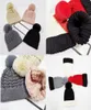 21SS Yetişkinler Kalın Sıcak Kış Şapkası Kadınlar İçin Yumuşak Streç Kablo Örme Pom Pom Beanies Hats Kadın Kafataları Kız Kayak Kapağı Beanie C8087409