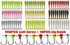 110pcsLot Fishing Lure Jigging Wobblers Soft Bait Set 5cm 07g Carp Bass Fishing Grub Tackle Artificial Silicone Bait Swimbait 223444438