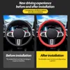 New Steering Wheel Covers Car Silicone Steering wheel cover Elastic Glove Cover Texture Multi Color Universal Auto Decoration Covers Interior Accessories