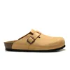 birkenstocks boston clogs sandals Tasarımcılar Birkinstocks Burkin bucket slippers Arizonas Men Men Women Soft Footbed Fur Slides Platform Soft Footbed shearling suede【code ：L】