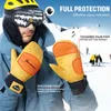 Sports Gloves MAXDEER Ski Leather Snowboard Mittens Men Women Skiing Snowmobile Snow Winter Thermal Waterproof Windproof 231212