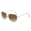 Stylowy design Kobiety Mężczyzn Sunglass Metal Rame Designer Uv400 Eyewear Gold Srebrne Czarne okulary przeciwsłoneczne W0T z case284o