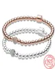 new popular 925 sterling silver bracelet rose gold barrel bunny bracelet classic p womens jewelry fashion accessories gift4273132