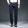 Men's Suits 2023 Slim Long Length Trousers Male Autumn High Quality Classic Solid Color Business Casual Wear Formal Suit Pant H77