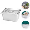 Dinnerware Sets Buffet Container With Cover Stainless Steel Pan Catering Supplies For Parties Restaurant