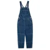 Men's Jeans New 2021 Stripes Denim Overalls Mens Vintage Pinstripe Work Pants Men Casual Loose Bib Trousers Plus Size S-6XLL231213