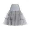 Skirts Princess Style Crystal Yarn Boneless Skirt Rock Dance Costume Ballet Wedding Pleated Petticoat