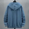 Mens Hoodies Sweatshirts Men Zip Oversized Hoodie Plus Sized Fleece Hood Long Sleeve Top Male Sweatshirt Zipper Loose Baggy Big Size Large 12XL 231212