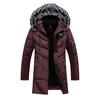 Homens Down Parkas Grosso Lã Jaqueta de Inverno Moda Pele Com Capuz Quente Cooton Parka Masculino Sólido Algodão Outwear Casacos Windbreaker Plus Size 6XL 231213