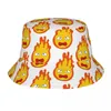 BERETS SOMMER Strand Vacation Getaway Headwear Howls Moving Castle Calcifer Bucket Hat Sun Anime Ispoti Fishing Fisherman Caps