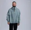 Giacche da uomo 2023 Moda uomo Cappotti Jean Dolcevita Cappotto casual ampio oversize Azzurro vintage