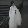 Этническая одежда, белый Hanfu Dres, древний китайский женский костюм феи на Хэллоуин, летнее платье 2023, большие размеры 231212