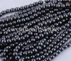 MIC New 8mm 200pc Black Natural Jet Hematite Gemstone Round Ball Loose Finding Beads Jewelry DIY3687956