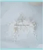 Haarschmuck Schmuck Blumenstifte Brautklammern Perlen Hochzeit Schmuckstück handgefertigte Frauen Aessories Haarnadeln Drop Lieferung 2021 9lqwd4890502