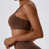 Yoga Outfit Rassembler Nude Gilet Séchage rapide Serré Courir Sport Soutien-gorge Sangle Beau Dos Gym Vêtements Femmes