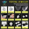 Yu Ying Pass Test de diamant 8-15mm de large Gra Moissanite diamant plaqué or 18k argent chaîne à maillons cubains pour hommes collier Hip Hop