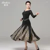 Stage Wear X2176 Adult Modern Dance Dress Women's Latin Costumes Waltz Ballroom Competition Performance