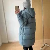 Men s Down Parkas Ladies Jacket Mid Length Thickening Warm Fashion White Goose Female Coats Hooded Windproof Winter Clothes 231213