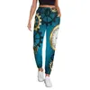 Pantalon femme Steampunk imprimé bijoux montre élégant surdimensionné pantalons de survêtement printemps femmes personnalisé hippie pantalon