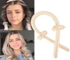 Saç klipleri barrettes slik saten ısısız kıvıran kafa bandı kadınlar için sarar kıvırma kurdele kızlar scrunchies şapka aksesuarları5223000