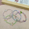 Strand Stackable Elastic Beaded Bracelet Simple Butterfly Heart Tulips Stretch Bracelets Jewelry Fashion Bangle Wristbands