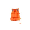 Life Vest & Buoy Adt Life Vest Adjustable Whistle Sos Jacket Swimming Surfing Motion Water Safety Products Drop Delivery Sports Outdoo Dhjib