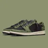 Met Box jumpman 1 Olive 1s basketbalschoenen voor heren dames Satin Bred lows Black Phantom traviss Reverse Mocha Hyper Royal high scott Sports sneakers sneakers