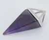 Pendentif Colliers Mode Reiki Chakra Carré Pyramide Cône Pilier Pendule Naturel Howlite Pierre Lapis Cristal Collier Européen J8980983