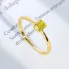 Cluster Rings Fashionable 925 Sterling Silver Gold-plated Women's Ring Topaz Luxurious Engagement And Wedding