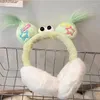 Beralar Kadın Kış Peluş Monster Earmuff Sevimli Katlanır Sıcak Öğrenci Kulak Kapağı Kafa Bandı Kızlar Soğuk Koruma Isıtıcı