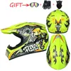 Hełmy rowerowe Bezpieczeństwo Hełm Motocross Casco Rower Kapacete ATV Cross Child Motorcycle DOT ABS 1KG UNISEX 231213