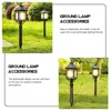 Garden Decorations Lamp Stake Accessory Plastic Solar Lights Spikes Replacement Candy Cane Stakes Reed Luminous Floor Plug