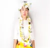 50CM20Inch Hawaii Classic Wreath Pure Lotus Flower Wreath Plumeria Rubra för WeddingHouseParty Beach Seaside2040049