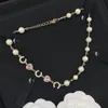 Mode ketting voor vrouwen Glanzende parelketting Luxe designer ketting Cadeauketting Sieradenvoorziening