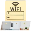 Wallpapers Wireless Office Chalkboard Sign Wifi Hanging Plaque Acrylic Account And Password