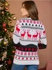 Women's Knits Tees 2024 Year's Clothes Casual Loose Women Men Couples Matching Sweaters Christmas Family Jumpers Warm Thick Knitwear Xmas Look 231213