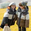 Manteau à capuche en duvet de canard 90% pour enfant, garçon et fille, épais, chaud, imperméable, vêtements d'extérieur décontractés, vêtements bouffants, hiver