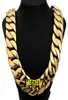 Luxusmenschen 316L Edelstahl Heuten 32 mm 23 mm Breite 16Quot28quot Hip Hop Heavy Cuban Gold Chain Mode Heuben Schmuck 287098401