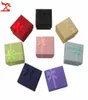 24pcslot مجوهرات ورقة تخزين مربع متعدد الألوان حلقة عشيق حرك العبوة مربع هدايا مربع تخزين الحلقة مربع 443 سم 6497303
