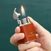 New Product Leader Kerosene Lighter Men's Temperament Creative Retro Old-fashioned Grinding Wheel Gift