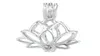 925 Silver Locket Cage Lotus Shape Pearl Gem Beads Cage Pendant kan öppna Sterling Silver Pendant montering DIY smycken Fitting337b7202488