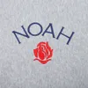 Det trendiga varumärket Noah Rose broderad Cross Coat lös överdimensionerad hoodie för par