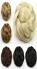 Synthetisch Broodje Gevlochten Clip in Chignons Simuleren Menselijk Haarverlenging Opgestoken Broodjes Voor Vrouwen Kapsel Gereedschappen SP1613192742